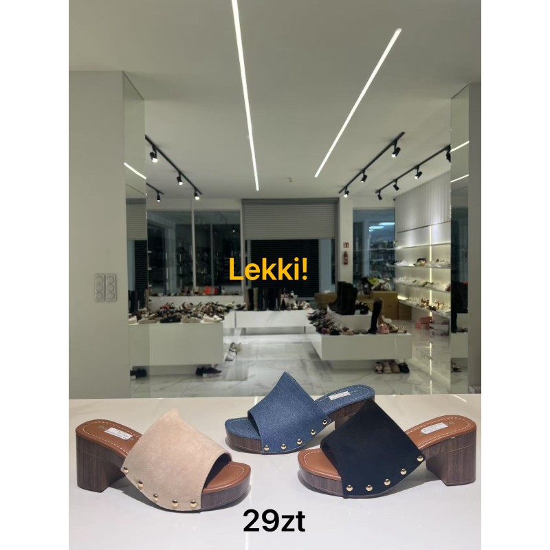 Buty Klapki DAMSKIE (36-41,12par)Kolor Jak na zdzięciu