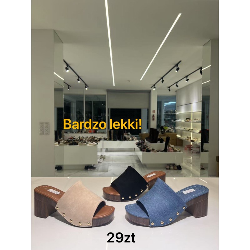 Buty Klapki DAMSKIE (36-41,12par)Kolor Jak na zdzięciu