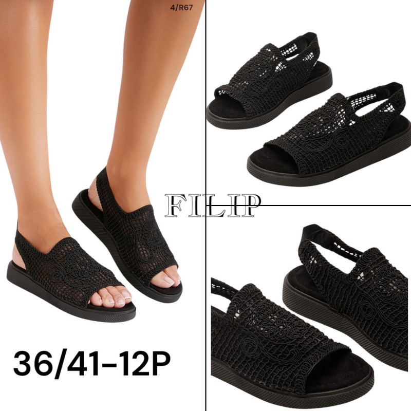 Buty Sandały DAMSKIE (36-41,12par)Kolor Jak na zdzięciu
