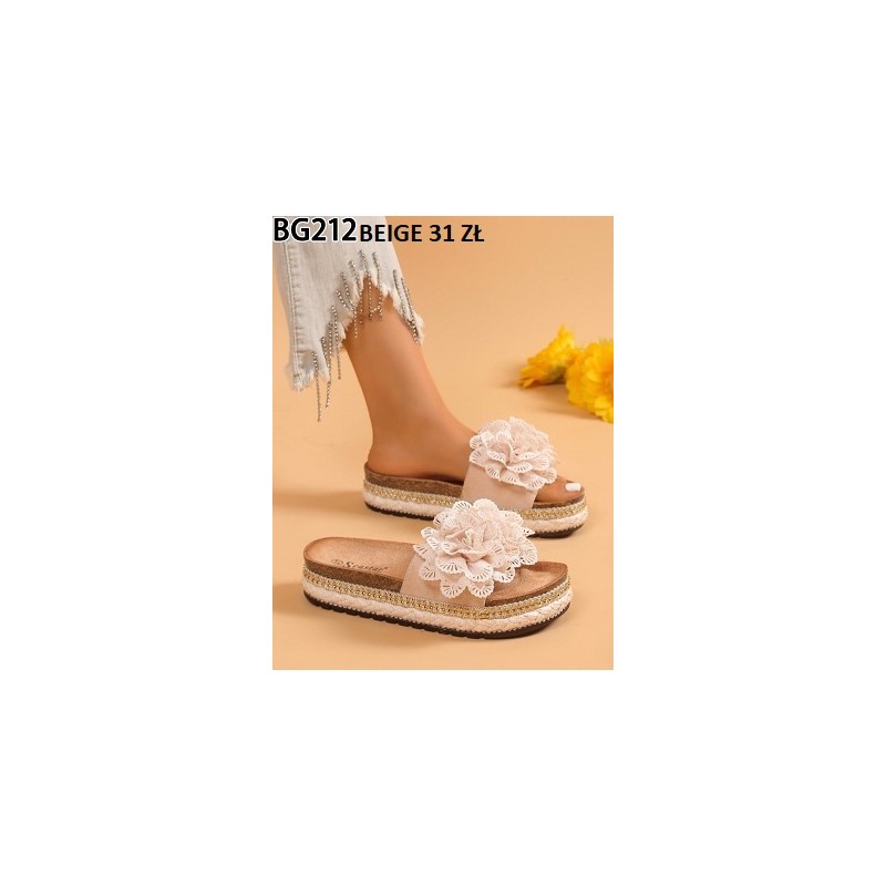 Buty Klapki DAMSKIE (36-41,12par)Kolor Jak na zdzięciu