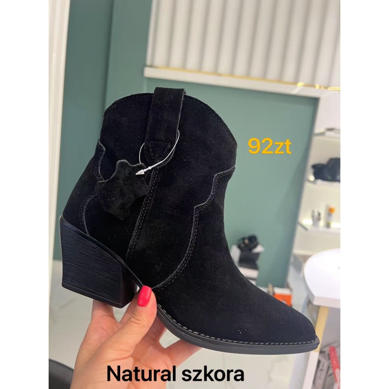 Buty Botki DAMSKIE (36-41,12par)Kolor Jak na zdzięciu