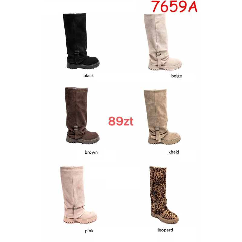 Buty Botki DAMSKIE (36-41,12par)Kolor Jak na zdzięciu
