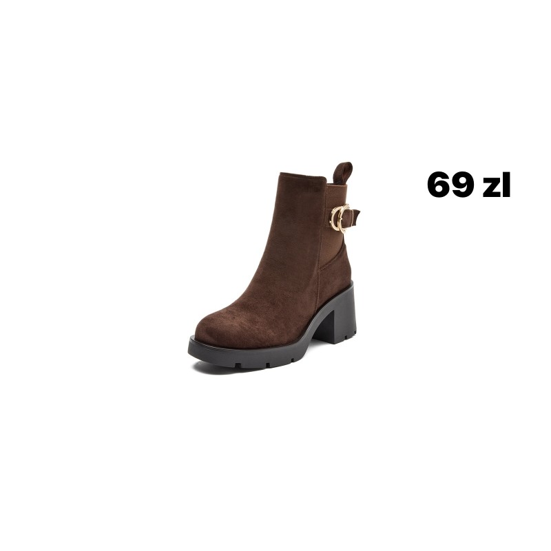 Buty Botki DAMSKIE (36-41,12par)Kolor Jak na zdzięciu