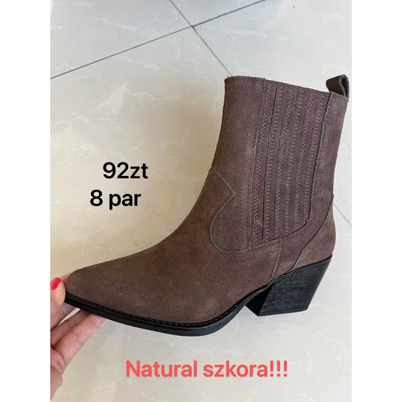 Buty Botki DAMSKIE (36-41,8par)Kolor Jak na zdzięciu