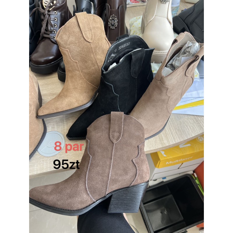 Buty Botki DAMSKIE (36-41,8par)Kolor Jak na zdzięciu