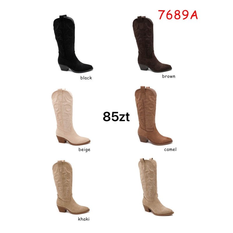 Buty Botki DAMSKIE (36-41,12par)Kolor Jak na zdzięciu