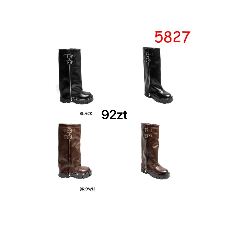 Buty Kozaki DAMSKIE (36-41,12par)Kolor Jak na zdzięciu