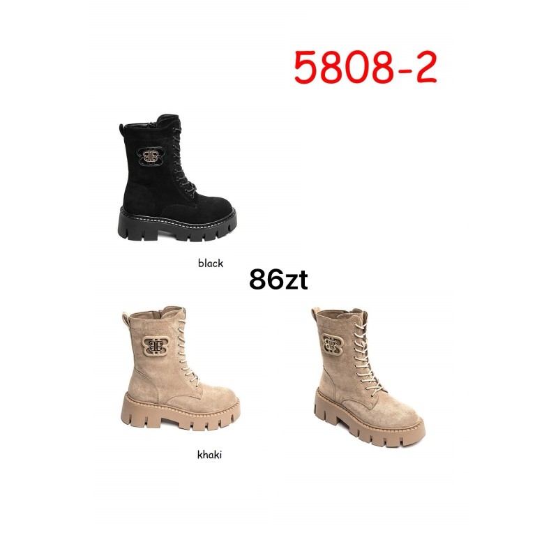 Buty Botki DAMSKIE (36-41,12par)Kolor Jak na zdzięciu