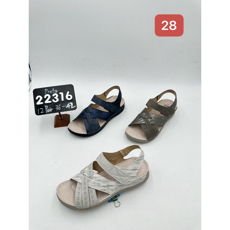 Buty Sandały DAMSKIE (36-41,12par)Kolor Jak na zdzięciu