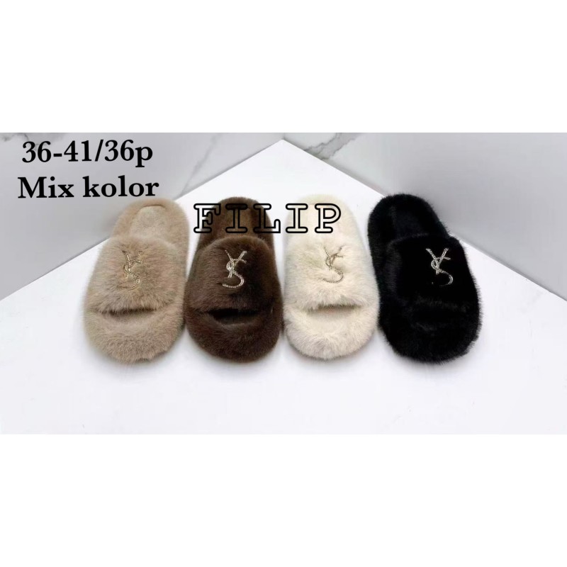 Buty Kapcie DAMSKIE(36-41,36par)Kolor Jak na zdzięciuc