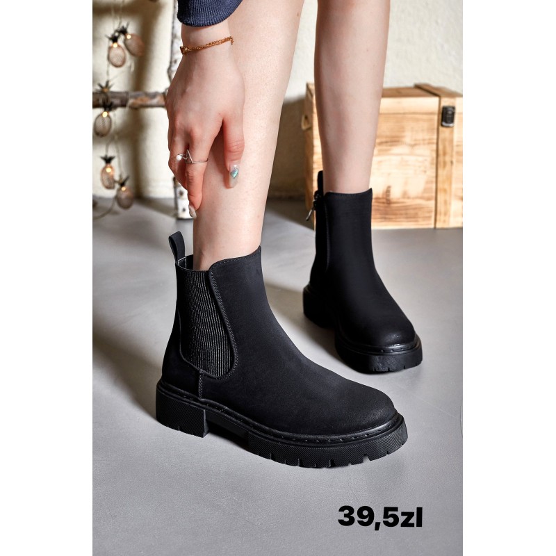 Buty Botki DAMSKIE(36-41,12par)Kolor Jak na zdzięciuc