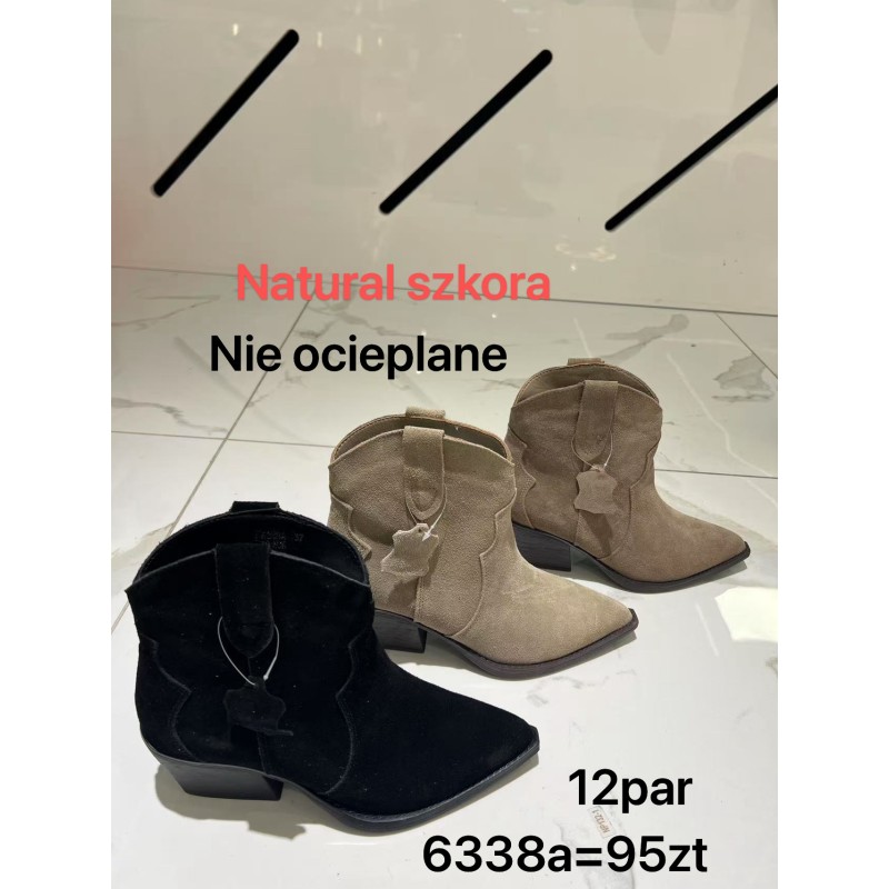Buty Botki DAMSKIE(36-41,12par)Kolor Jak na zdzięciuc