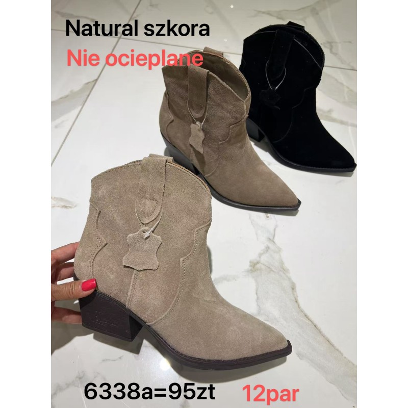 Buty Botki DAMSKIE(36-41,12par)Kolor Jak na zdzięciuc