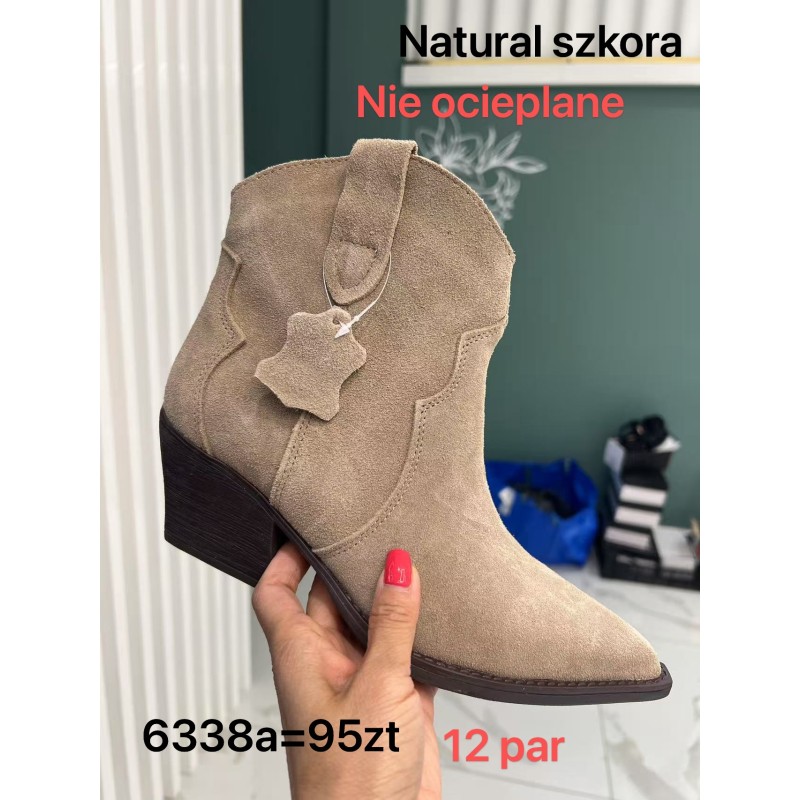 Buty Botki DAMSKIE(36-41,12par)Kolor Jak na zdzięciuc