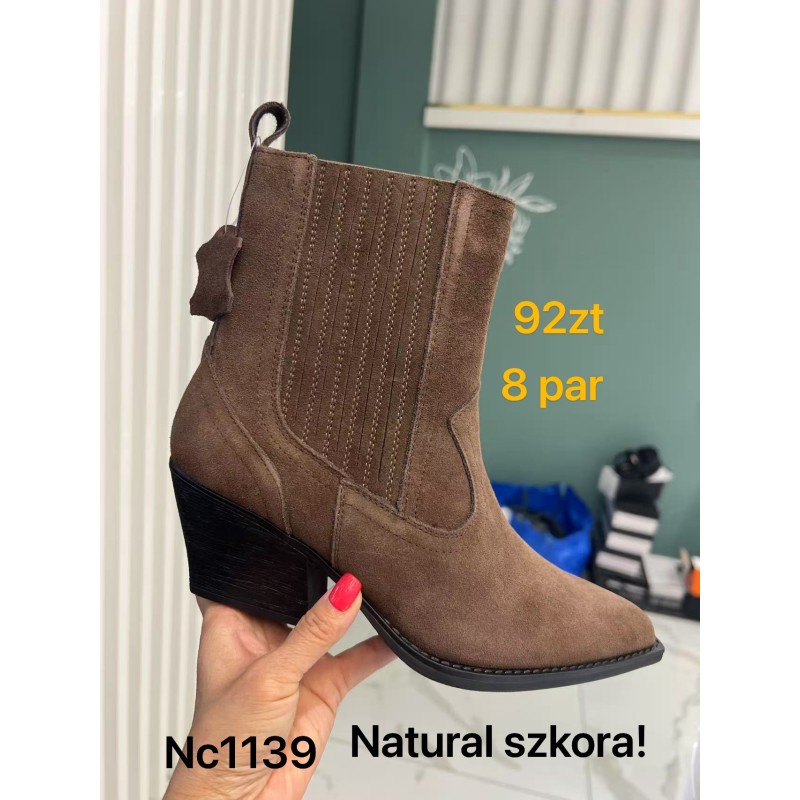 Buty Botki DAMSKIE(36-41,8par)Kolor Jak na zdzięciuc