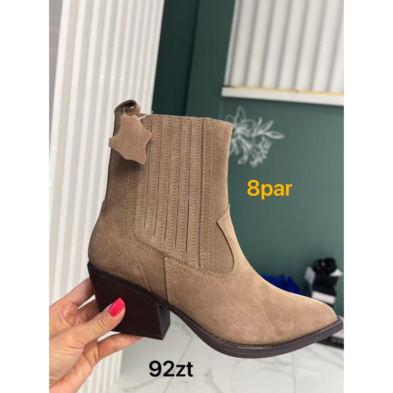 Buty Botki DAMSKIE(36-41,8par)Kolor Jak na zdzięciuc