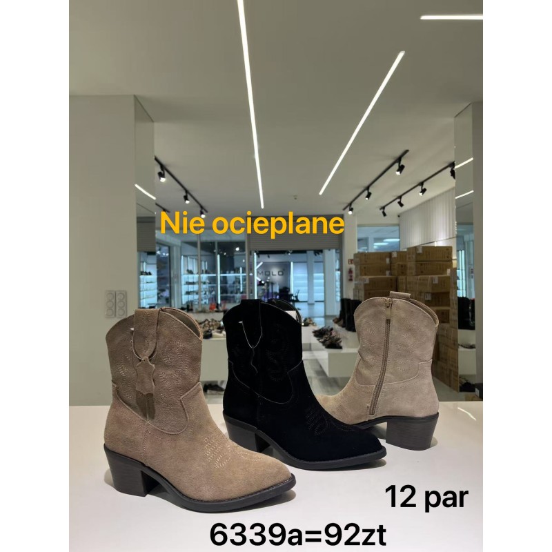 Buty Botki DAMSKIE(36-41,12par)Kolor Jak na zdzięciuc
