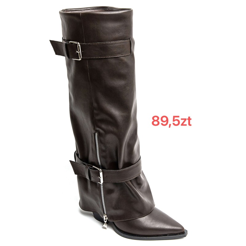 Buty Botki DAMSKIE(36-41,12par)Kolor Jak na zdzięciuc