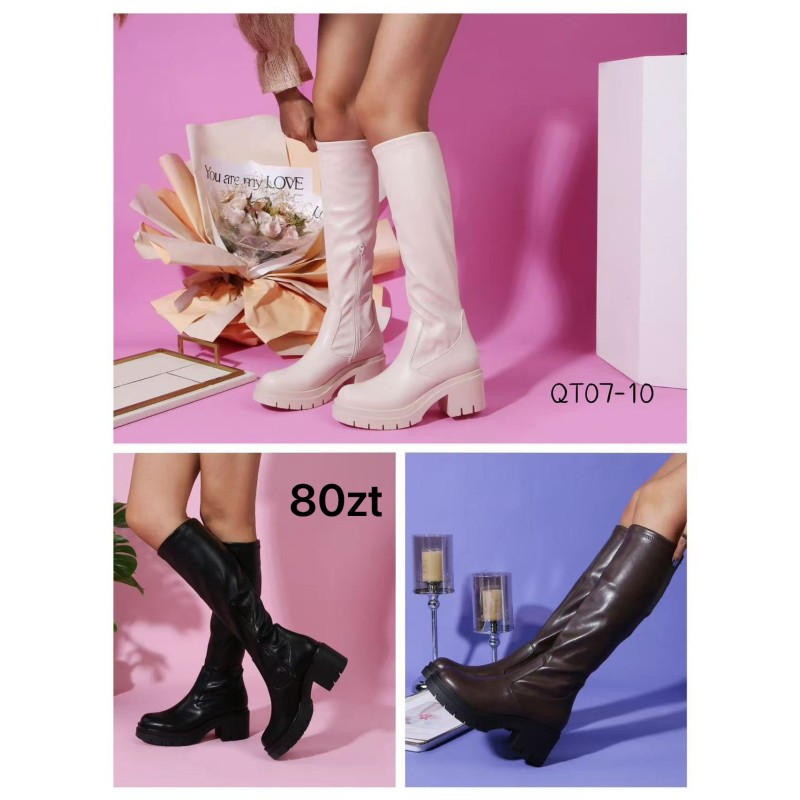Buty Botki DAMSKIE(36-41,12par)Kolor Jak na zdzięciuc