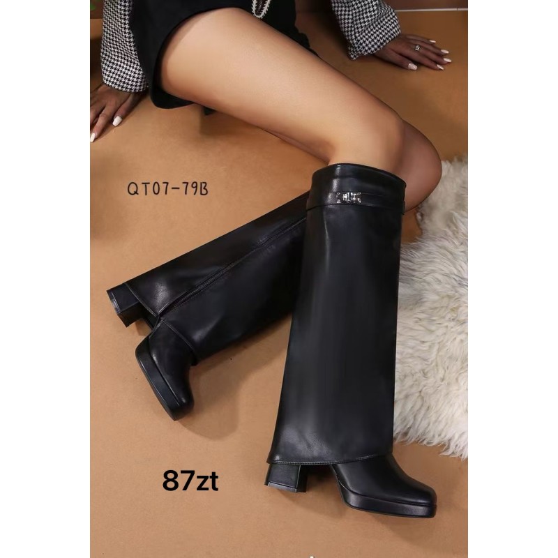 Buty Botki DAMSKIE(36-41,12par)Kolor Jak na zdzięciuc
