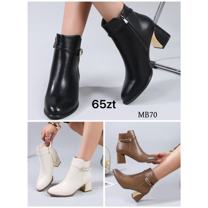 Buty Botki DAMSKIE(36-41,12par)Kolor Jak na zdzięciuc