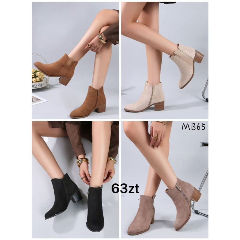 Buty Botki DAMSKIE(36-41,12par)Kolor Jak na zdzięciuc
