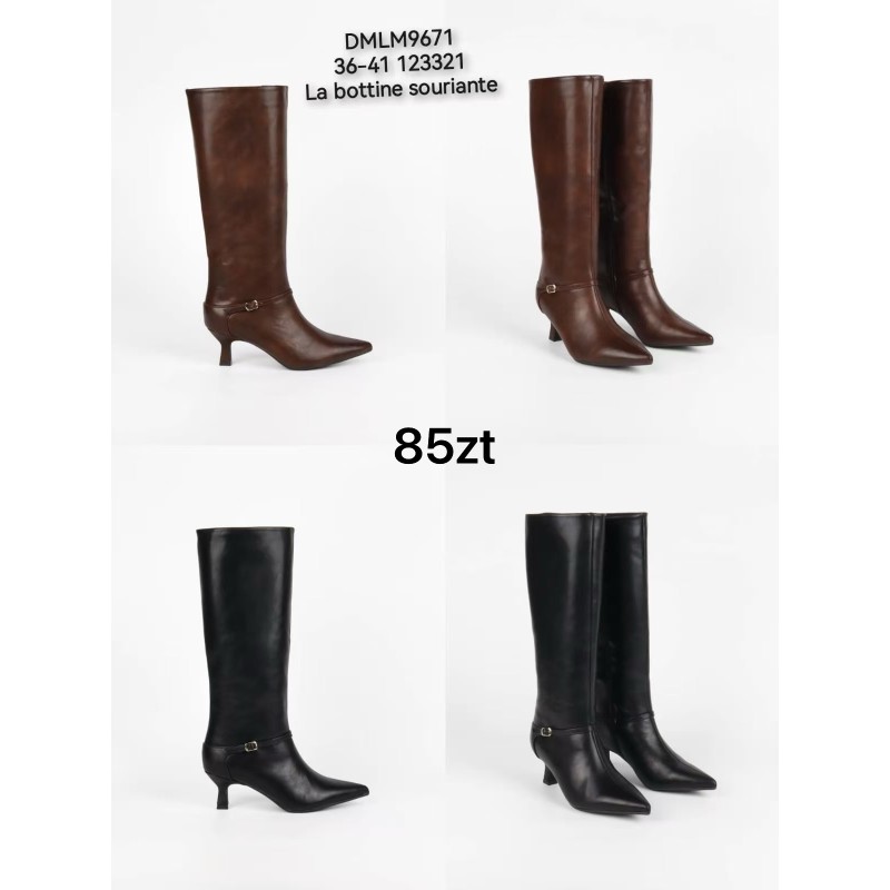 Buty Botki DAMSKIE(36-41,12par)Kolor Jak na zdzięciuc