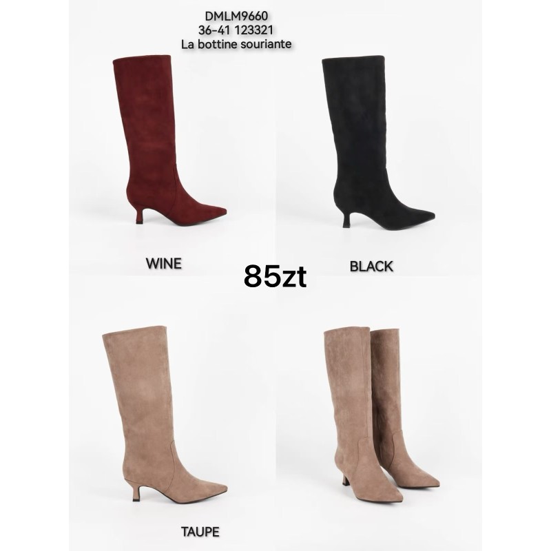 Buty Botki DAMSKIE(36-41,12par)Kolor Jak na zdzięciuc