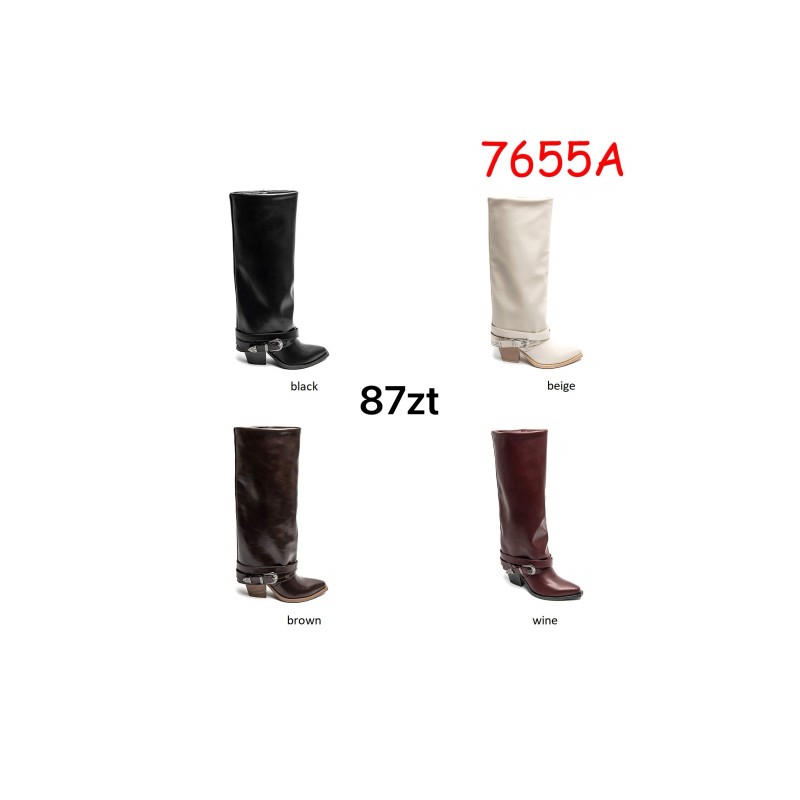 Buty Botki DAMSKIE(36-41,12par)Kolor Jak na zdzięciuc
