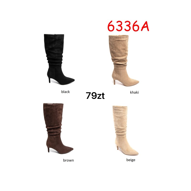 Buty Botki DAMSKIE(36-41,12par)Kolor Jak na zdzięciuc