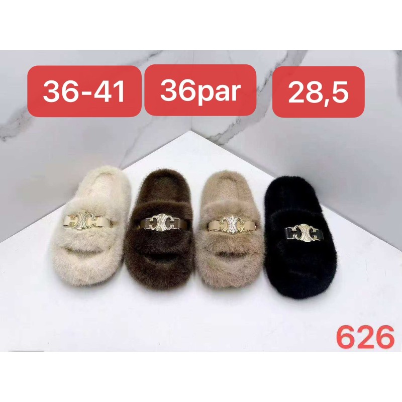 Buty Kapcie DAMSKIE(36-41,36par)Kolor Jak na zdzięciuc