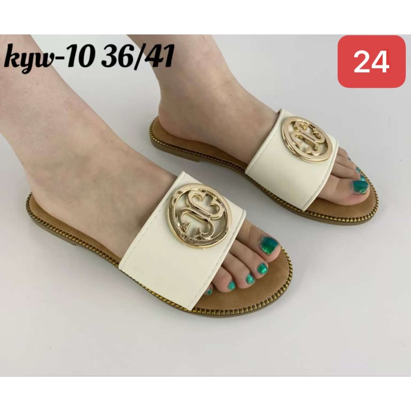 Buty Klapki Damskie (36-41,12par)Kolor Jak na zdzięciu