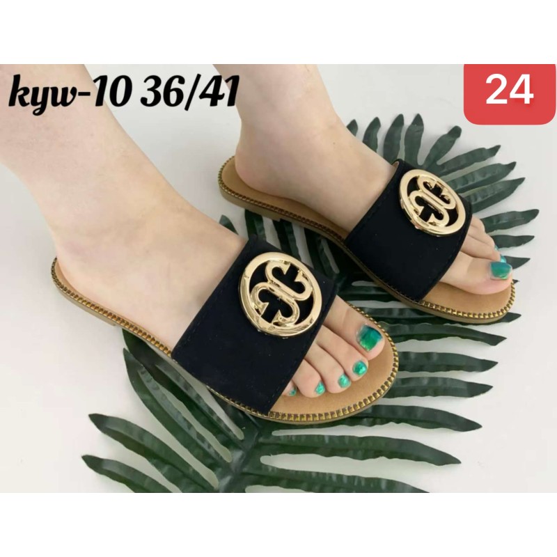 Buty Klapki Damskie (36-41,12par)Kolor Jak na zdzięciu