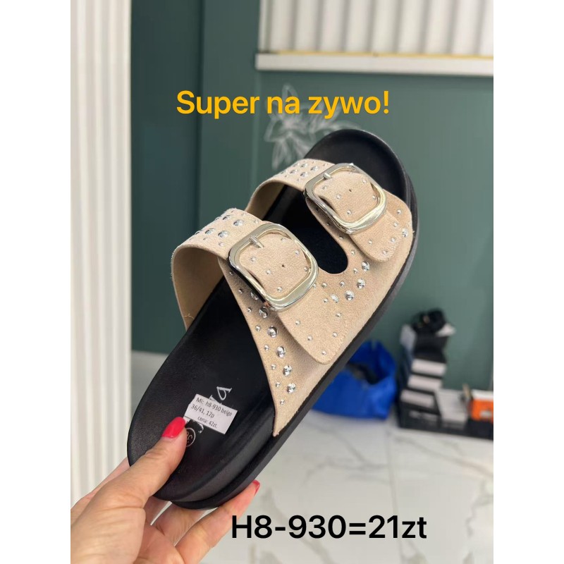 Buty Klapki DAMSKIE(36-41,12par)Kolor Jak na zdzięciuc