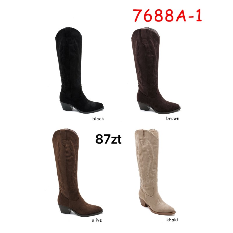 Buty Botki DAMSKIE (36-41,12par)Kolor Jak na zdzięciuc