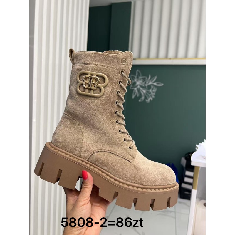 Buty Botki DAMSKIE (36-41,12par)Kolor Jak na zdzięciuc