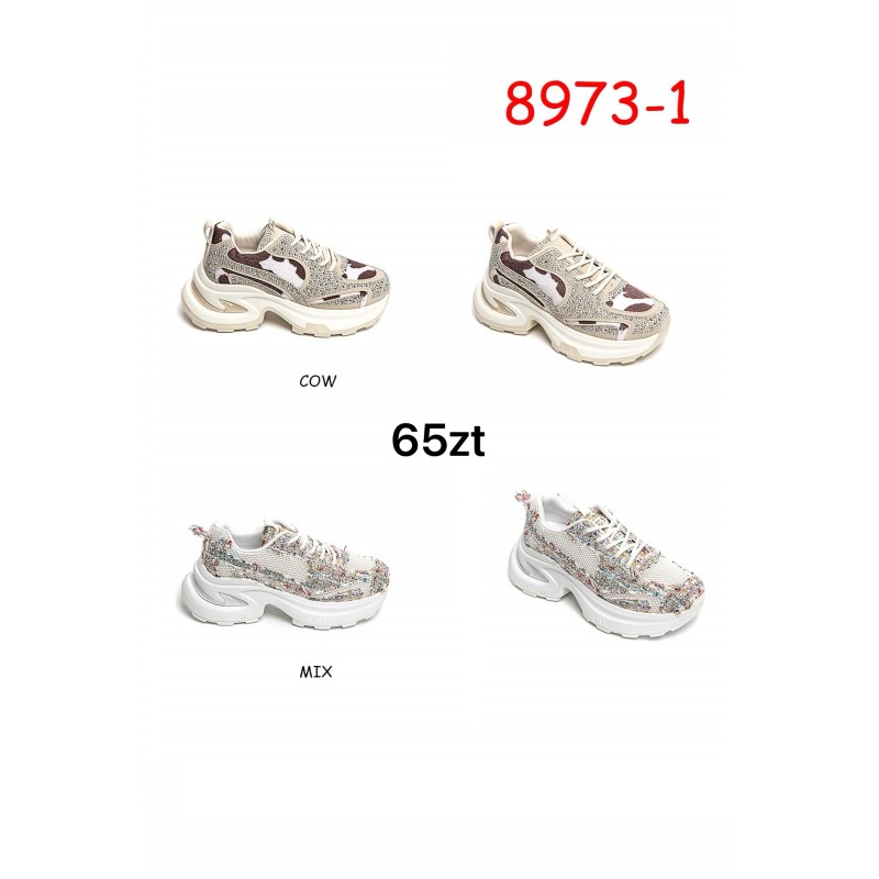 Buty Sportowe DAMSKIE (36-41,12par)Kolor Jak na zdzięciuc