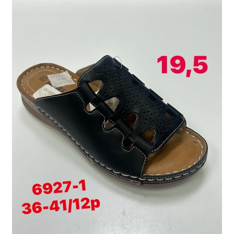 Buty Klapki Damskie (36-41,12par)Kolor Jak na zdzięciu