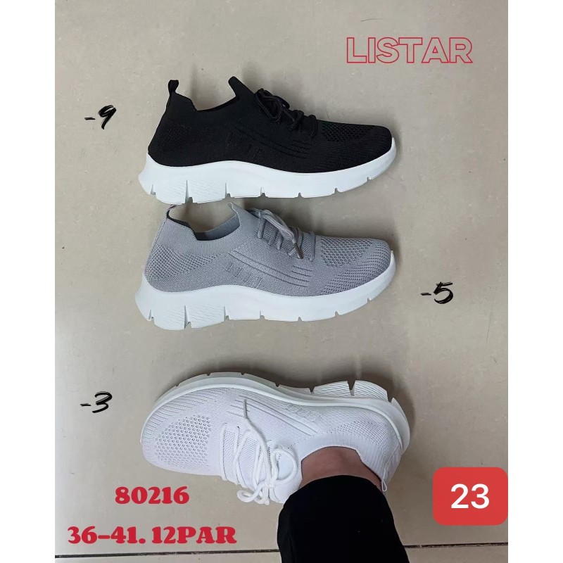 Buty Sportowe DAMSKIE (36-41,12par)Kolor Jak na zdzięciuc
