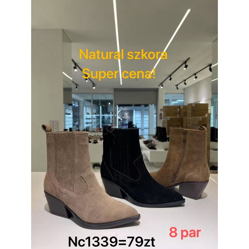 Buty Botki DAMSKIE (36-41,8par)Kolor Jak na zdzięciuc