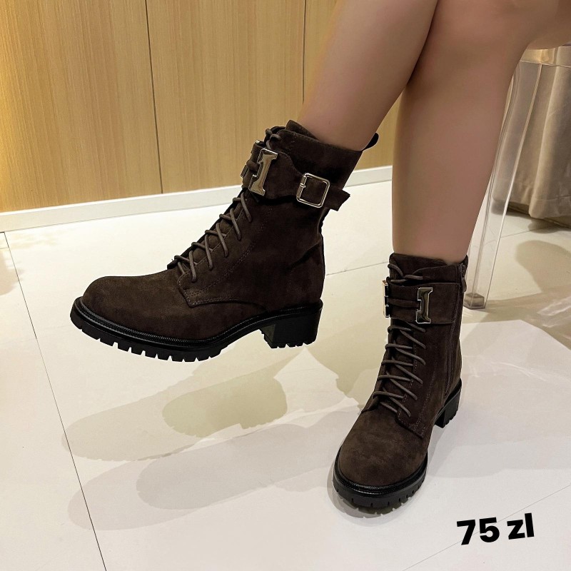 Buty Botki DAMSKIE (36-41,12par)Kolor Jak na zdzięciu