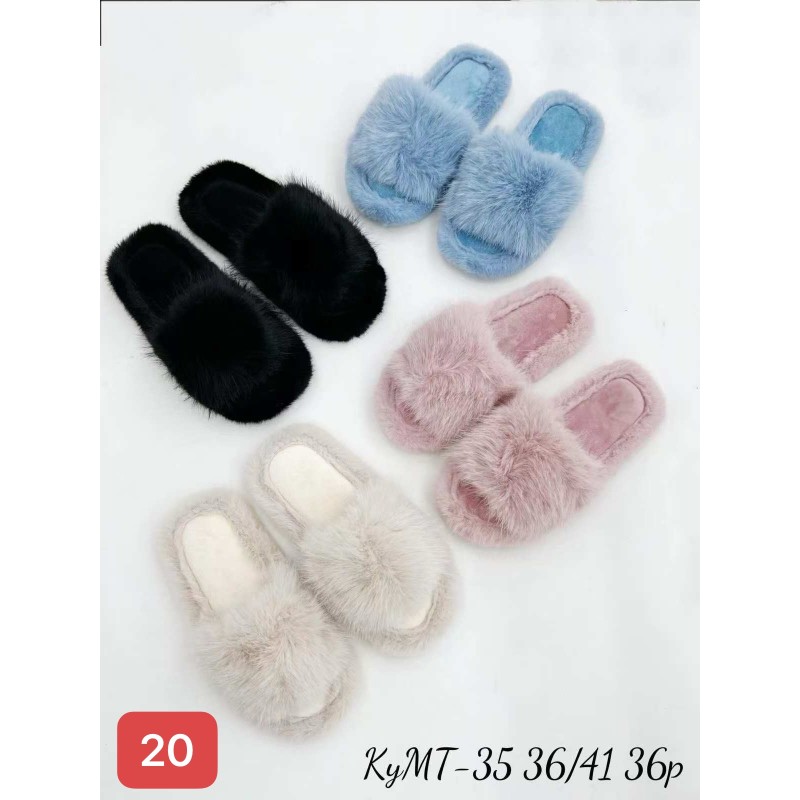 Buty Kapcie DAMSKIE (36-41,12par)Kolor Jak na zdzięciu