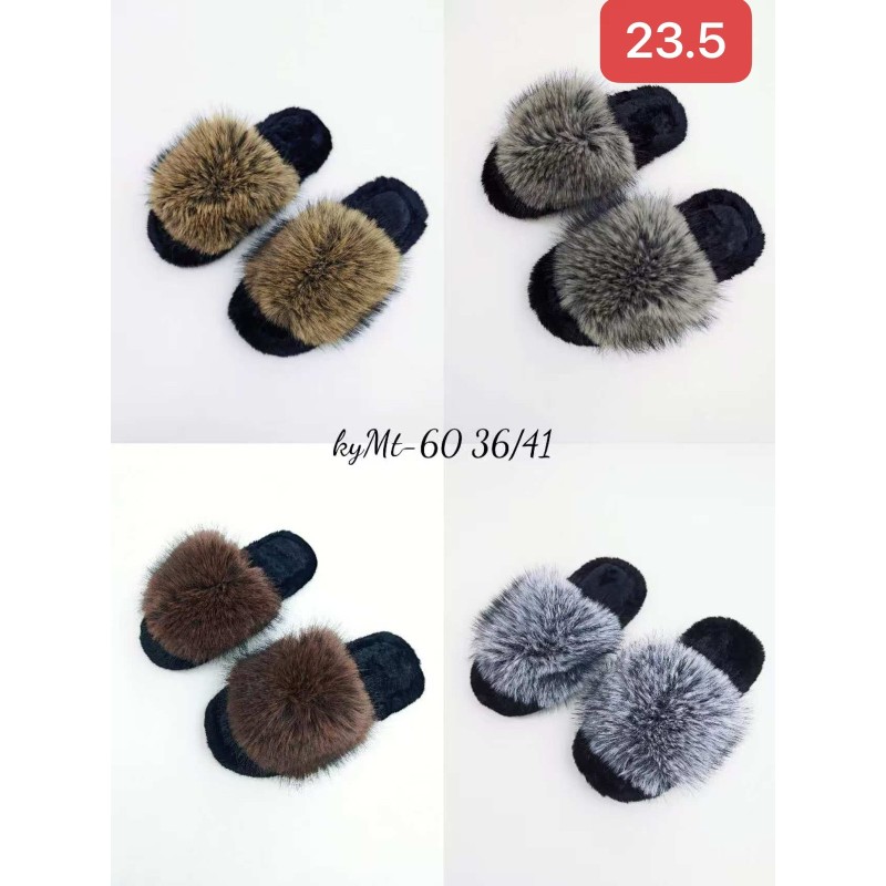 Buty Kapcie DAMSKIE (36-41,12par)Kolor Jak na zdzięciu