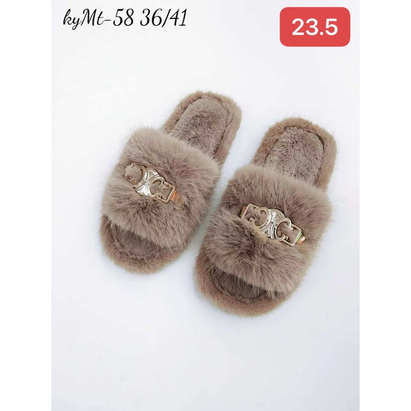 Buty Kapcie DAMSKIE (36-41,12par)Kolor Jak na zdzięciu