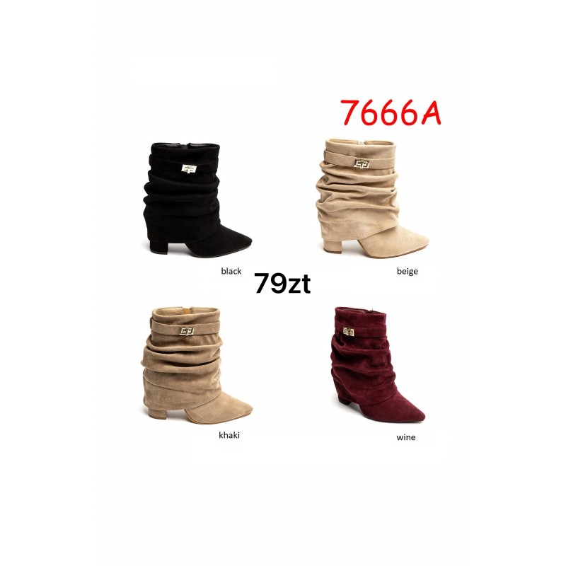 Buty Botki DAMSKIE (36-41,12par)Kolor Jak na zdzięciu