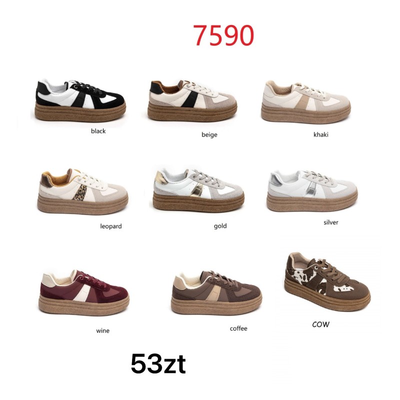 Buty Sportowe DAMSKIE (36-41,12par)Kolor Jak na zdzięciu
