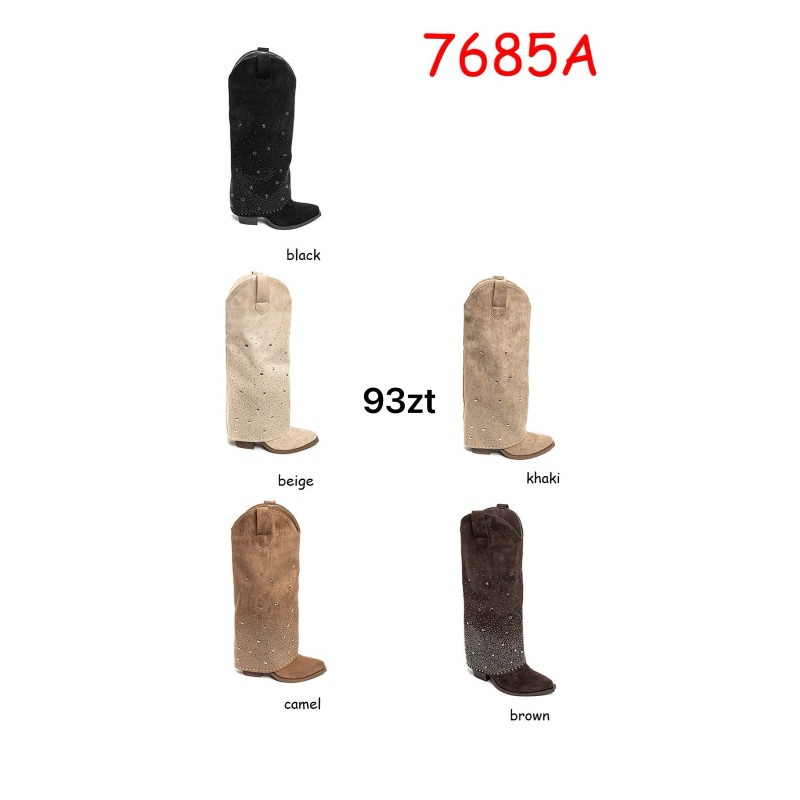 Buty Botki DAMSKIE (36-41,12par)Kolor Jak na zdzięciu