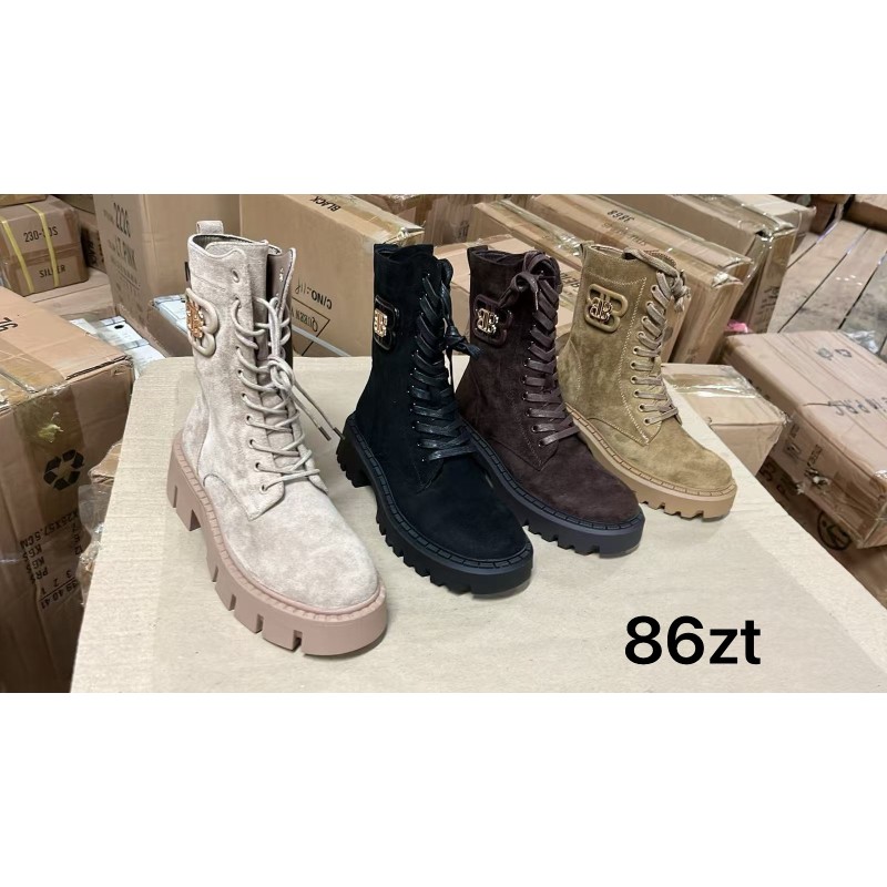 Buty Botki DAMSKIE (36-41,12par)Kolor Jak na zdzięciu
