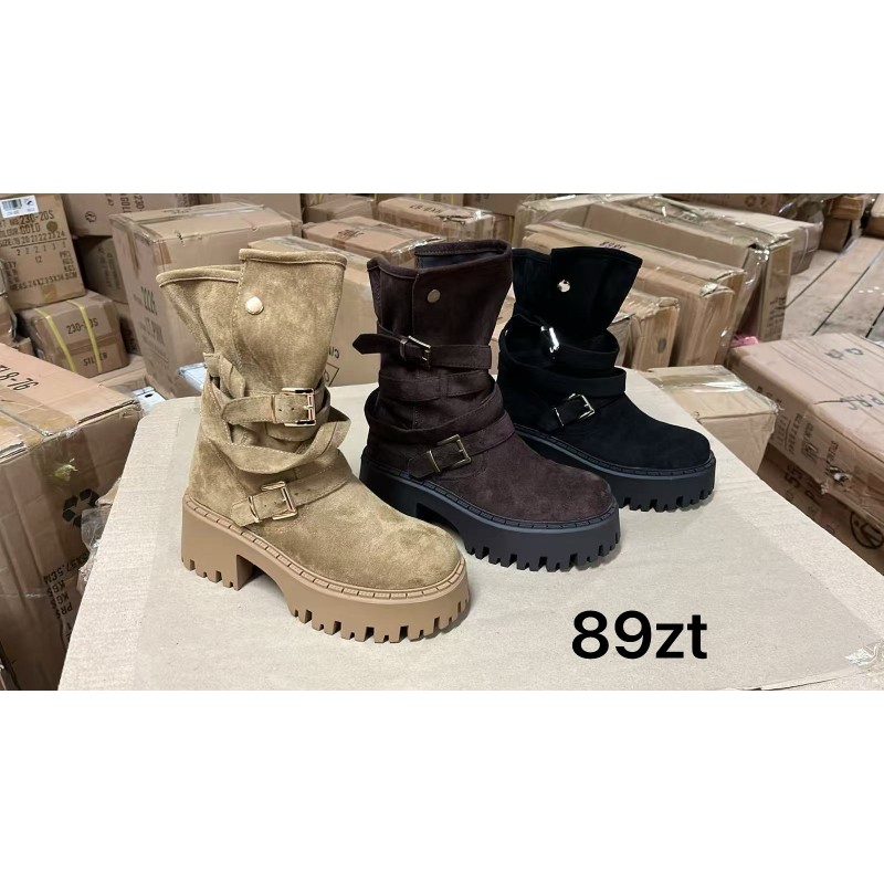 Buty Botki DAMSKIE (36-41,12par)Kolor Jak na zdzięciu