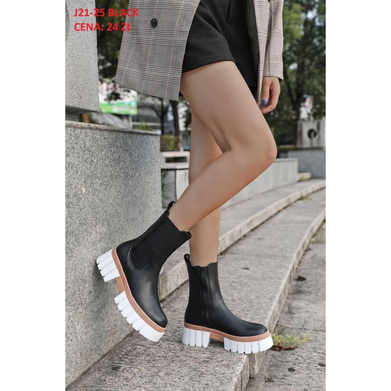 Buty Botki DAMSKIE (36-41,12par)Kolor Jak na zdzięciu